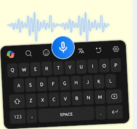 تطبيق كيبورد احترافي يدعم الصوت و جميع اللغات