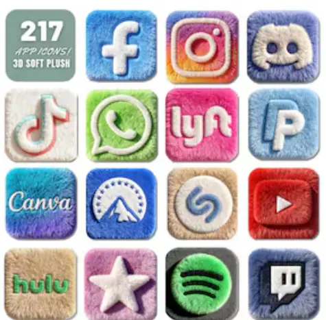 ايقونات fluffy