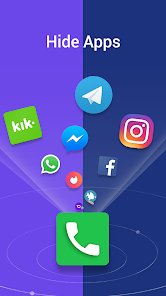 اخفاء الملفات و الصور داخل تطبيق المكالمات screenshot 2