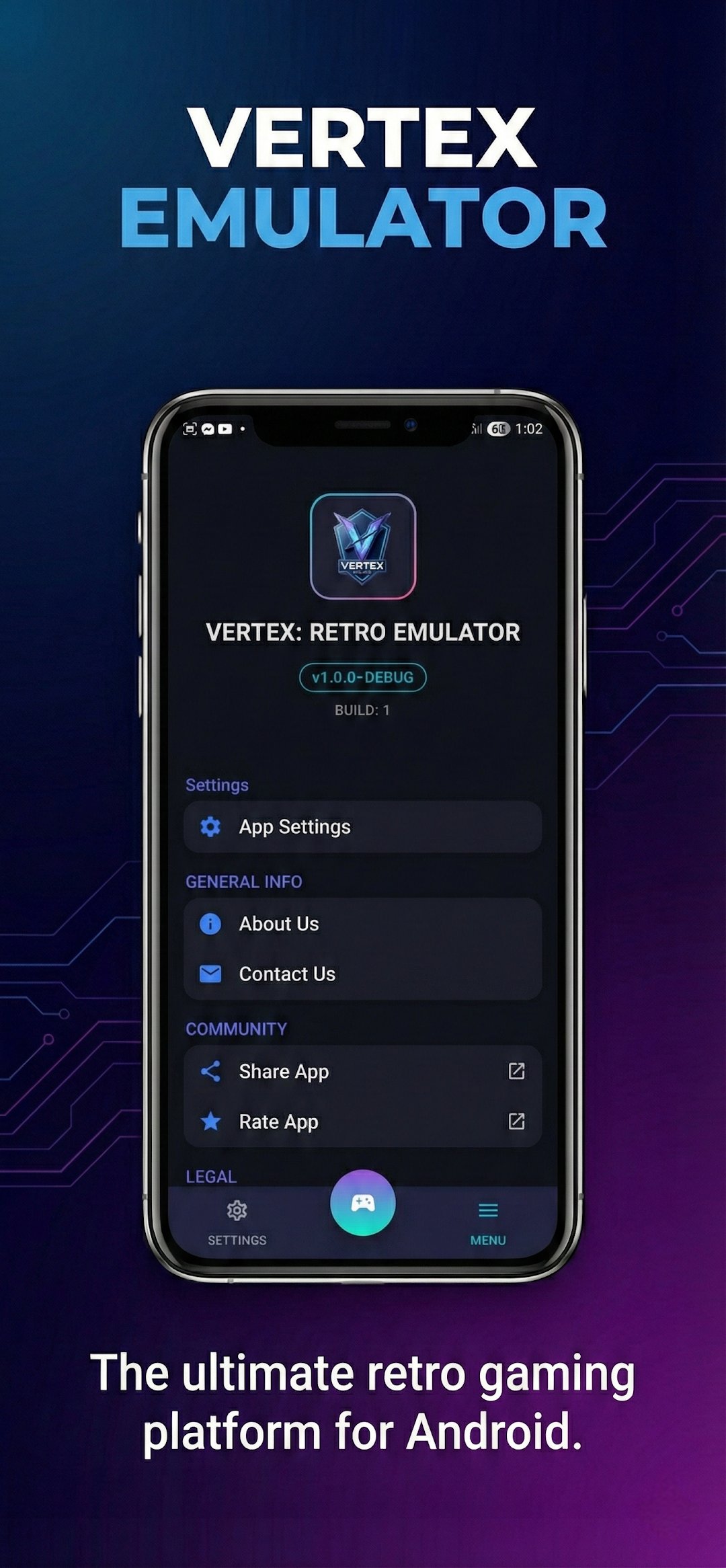 Vertex: محاكي ألعاب كلاسيكية screenshot 7